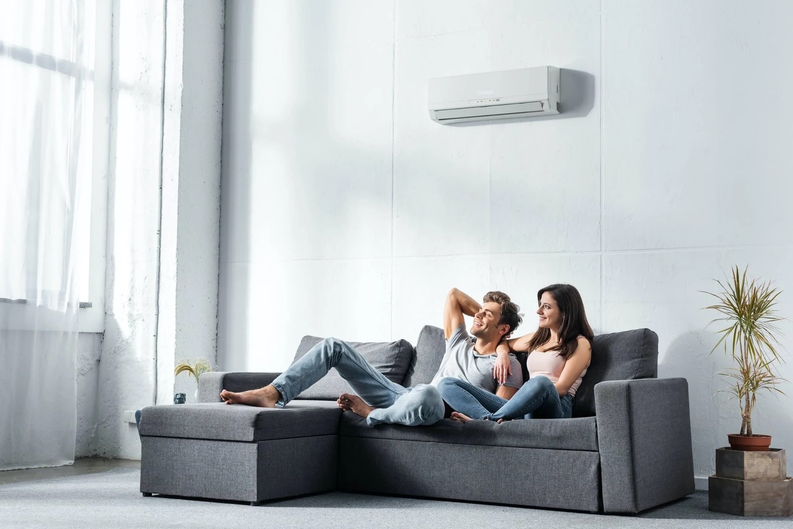 Interior with air conditioning